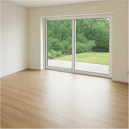 Neuer Fußboden mit Fußbodenheizung